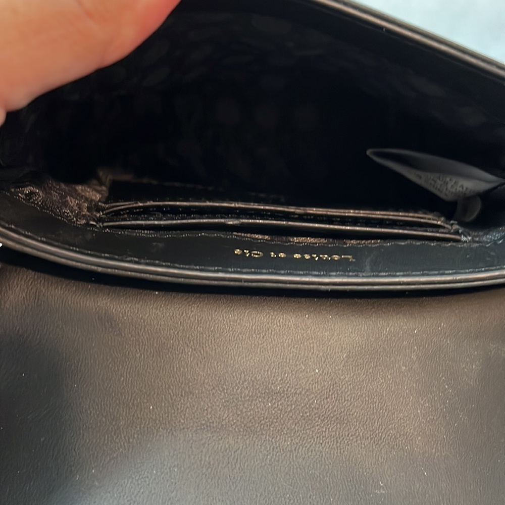 Louise et cie 100% leather, real cow hair fur crossbody NWOT - Picture 8 of 15